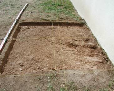 (final dos trabalhos na sondagem “B”)