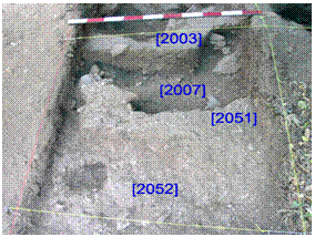 Fig.13- Vista geral de I/J-6, W-E, após a decapagem dos níveis superficiais