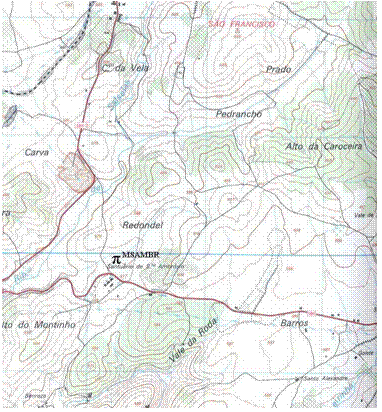 Figura 1 – Localização da Mamoa de Santo Ambrósio na CMP, fl78.