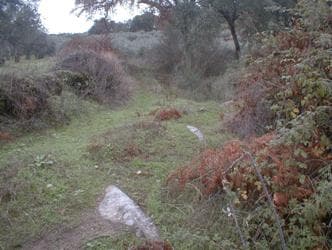 Foto 11 – final do 1º troço do caminho do Pombal, via cemitério (Mapa 1 C)